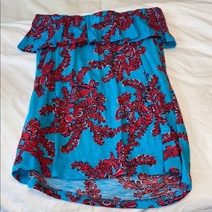 Lilly Pulitzer strapless top
